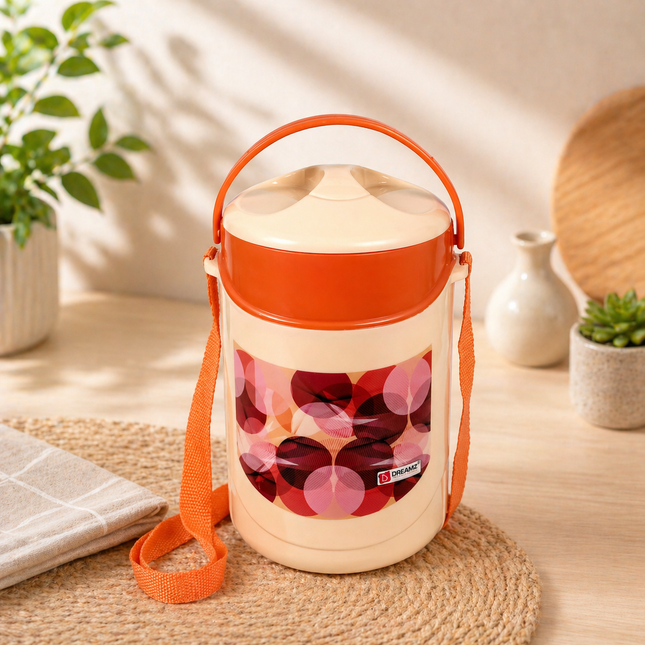 TRENDY Insulated Inner Steel 4 PCS Lunch Box