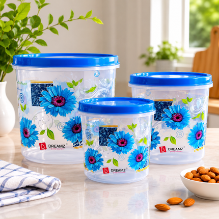 PP CONTAINER  3 PCS SET 5000ML,7500ML,11500ML