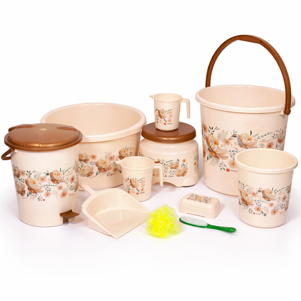 FLORAL BATHROOM SET 11PCS
